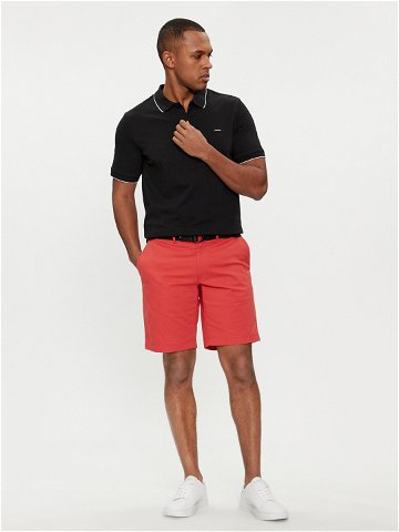 Calvin Klein Šortky z materiálu Modern Twill K10K111788 Červená Slim Fit