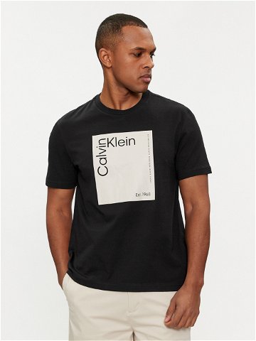 Calvin Klein T-Shirt Square Logo K10K112503 Černá Regular Fit