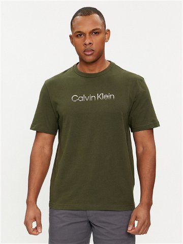 Calvin Klein T-Shirt Degrade Logo K10K112501 Zelená Regular Fit