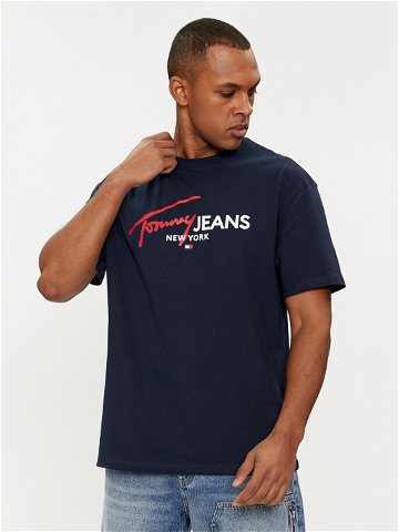 Tommy Jeans T-Shirt Spray Pop Color DM0DM18572 Tmavomodrá Regular Fit