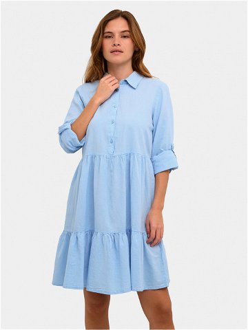Kaffe Košilové šaty Naya 10505399 Světle modrá Relaxed Fit