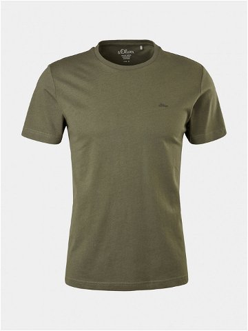 S Oliver T-Shirt 2057430 Zelená Regular Fit