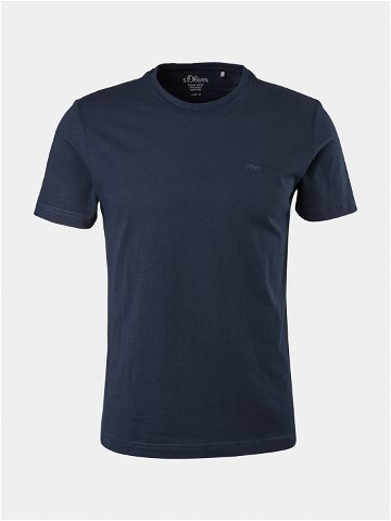 S Oliver T-Shirt 2057430 Tmavomodrá Regular Fit