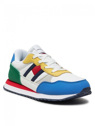 Tommy Hilfiger Sneakersy Flag Low Cut Lace-Up Sneaker T3X9-33375-1695 M Barevná