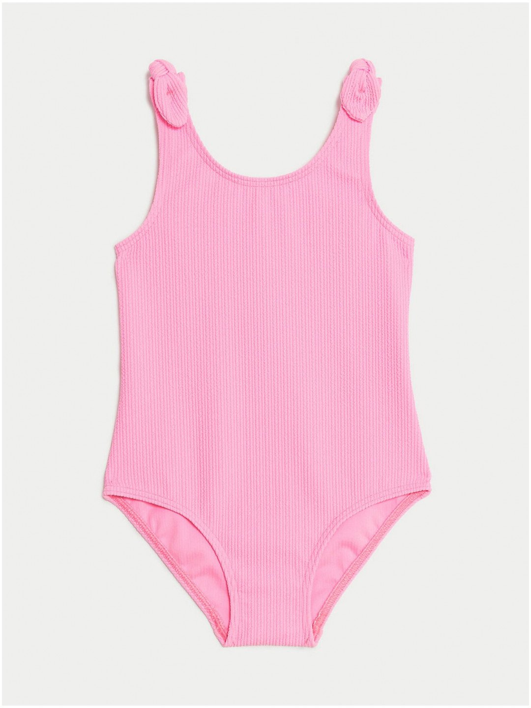Růžové holčičí plavky se zavazováním na ramenou Marks & Spencer