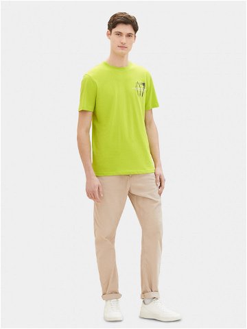 Tom Tailor Denim T-Shirt 1040838 Zelená Regular Fit