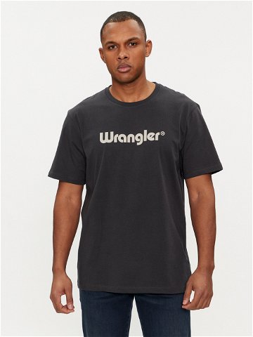 Wrangler T-Shirt Logo 112350526 Černá Regular Fit