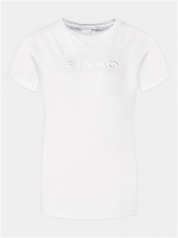 Pinko T-Shirt Start 101752 A1NW Bílá Regular Fit