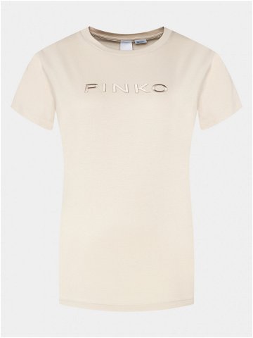 Pinko T-Shirt Start 101752 A1NW Béžová Regular Fit