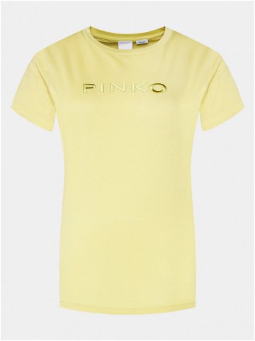 Pinko T-Shirt Start 101752 A1NW Žlutá Regular Fit