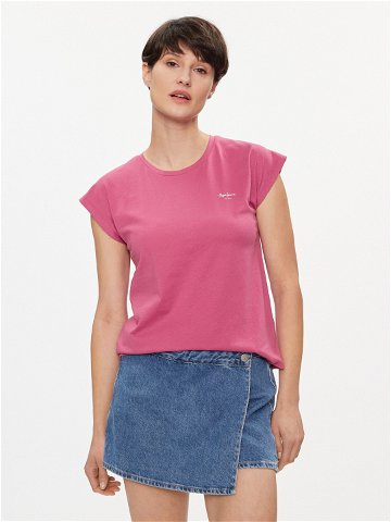 Pepe Jeans T-Shirt Lory PL505853 Růžová Regular Fit