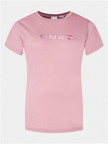 Pinko T-Shirt 101752 A1NW Růžová Regular Fit