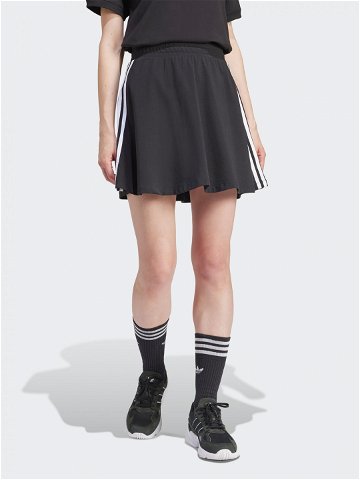 Adidas Trapézová sukně 3-Stripes IU2526 Černá Loose Fit