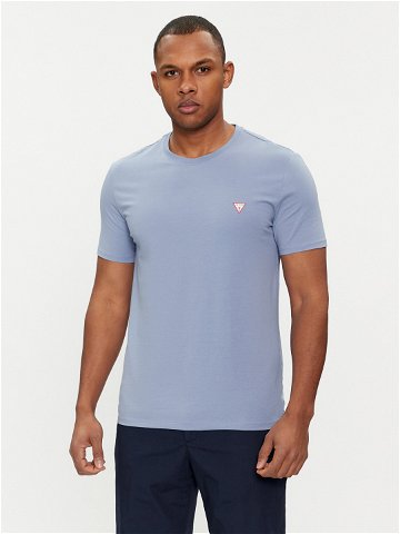 Guess T-Shirt M2YI24 J1314 Modrá Slim Fit
