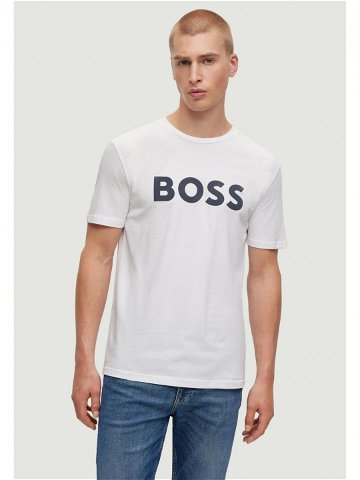 Boss T-Shirt Thinking 1 50481923 Bílá Regular Fit