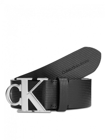 Calvin Klein Jeans Pánský pásek Round Mono Plaque Lthr Belt 40Mm K50K511168 Černá