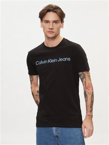 Calvin Klein Jeans T-Shirt J30J322344 Černá Slim Fit