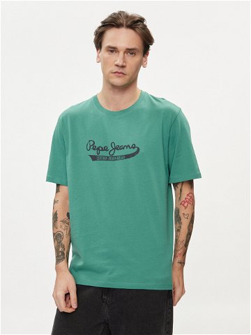 Pepe Jeans T-Shirt Claude PM509390 Zelená Regular Fit
