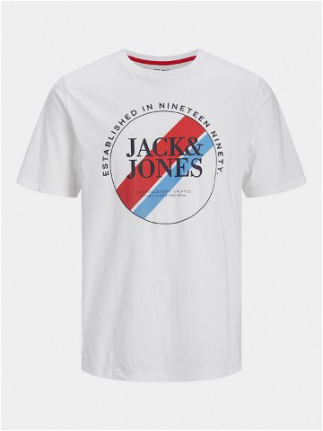 Jack & Jones T-Shirt Loof 12248624 Bílá Standard Fit