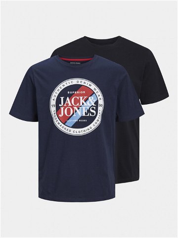 Jack & Jones 2-dílná sada T-shirts Loyd & Loof 12256960 Černá Standard Fit