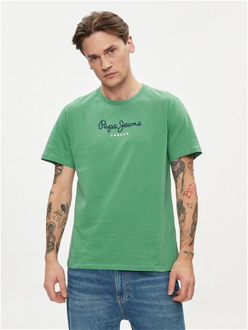 Pepe Jeans T-Shirt Eggo N PM508208 Zelená Regular Fit