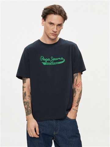 Pepe Jeans T-Shirt Claude PM509390 Tmavomodrá Regular Fit