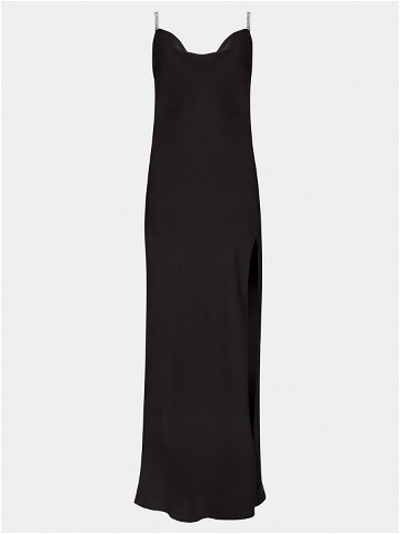 Nissa Večerní šaty RS14746 Černá Slim Fit
