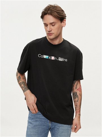 Calvin Klein Jeans T-Shirt Photoprint J30J325195 Černá Regular Fit