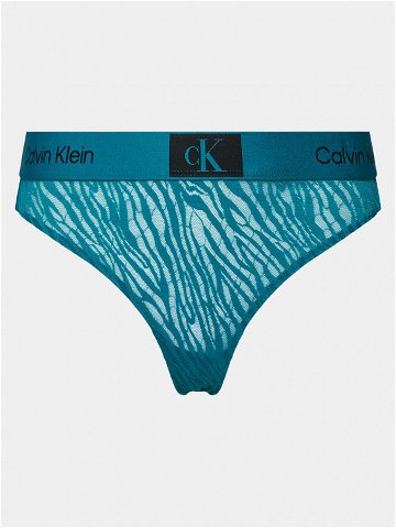 Calvin Klein Underwear Kalhotky string 000QF7378E Zelená