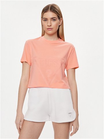 Guess T-Shirt Adele V2YI06 K8HM0 Oranžová Boxy Fit