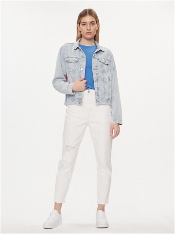 Tommy Jeans Jeansová bunda Flag DW0DW18331 Modrá Regular Fit
