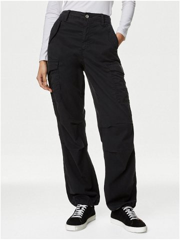 Černé dámské kapsáčové kalhoty Marks & Spencer