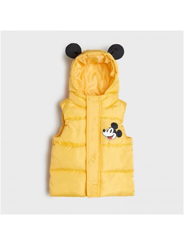 Sinsay – Prošívaná vesta Mickey Mouse – Žlutá