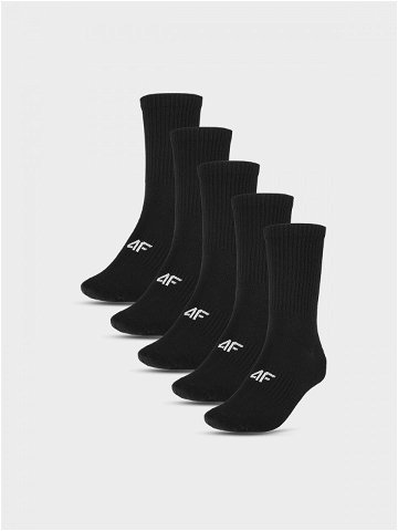 Dámské ponožky casual nad kotník 5-pack – černé