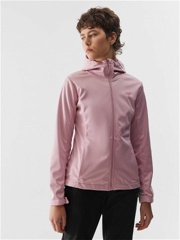 Dámská softshellová větruodolná bunda membrána 5000 – světle růžová