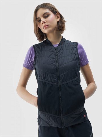 Dámská běžecká outdoorová vesta s výplní PrimaLoft Black Insulation Eco – černá