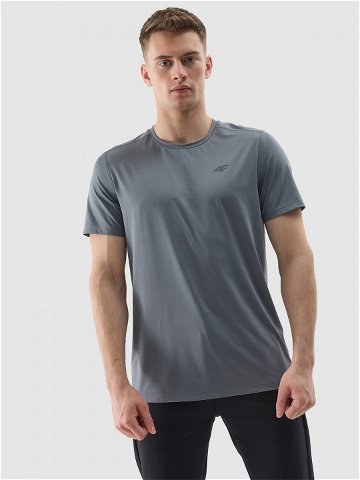 Pánské sportovní tričko regular z recyklovaných materiálů – šedé