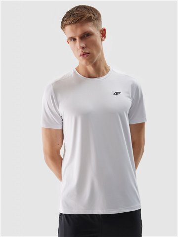 Pánské sportovní tričko regular z recyklovaných materiálů – bílé