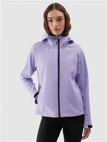 Dámská softshellová větruodolná bunda membrána 5000 – světle fialová