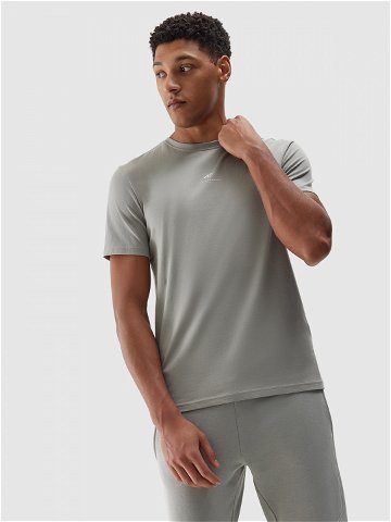 Pánské hladké tričko regular – šedé