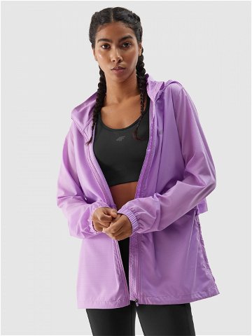 Dámská běžecká rychleschnoucí bunda – fialová