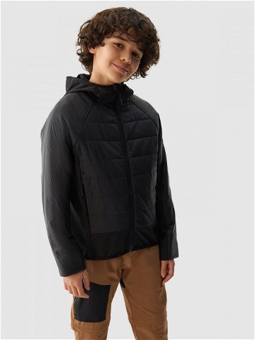 Chlapecká péřová treková bunda s výplní ze syntetického peří – černá