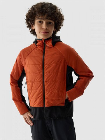 Chlapecká péřová treková bunda s výplní ze syntetického peří – červená