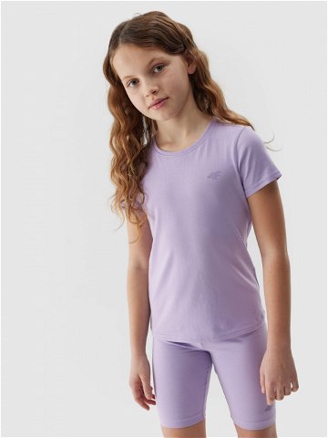 Dívčí hladké tričko – fialové