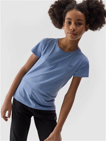 Dívčí hladké tričko – tmavě modré