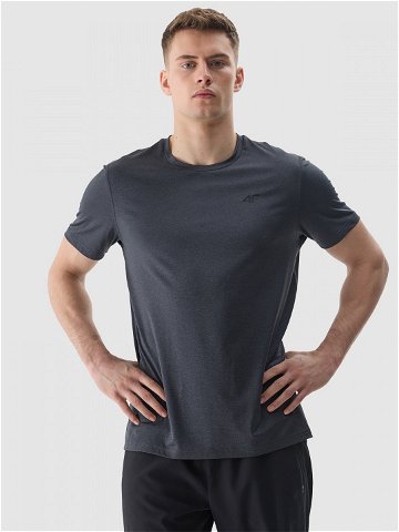 Pánské sportovní tričko regular z recyklovaných materiálů – hluboce černé