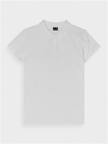 Dívčí polo tričko regular – bílé