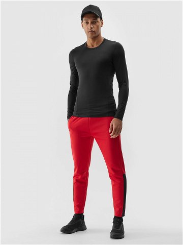 Pánské sportovní rychleschnoucí kalhoty – červené