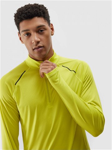 Pánské běžecké rychleschnoucí tričko s dlouhými rukávy – zelené