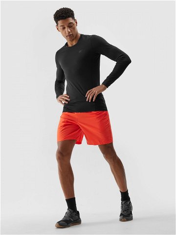 Pánské sportovní šortky z recyklovaných materiálů – oranžové